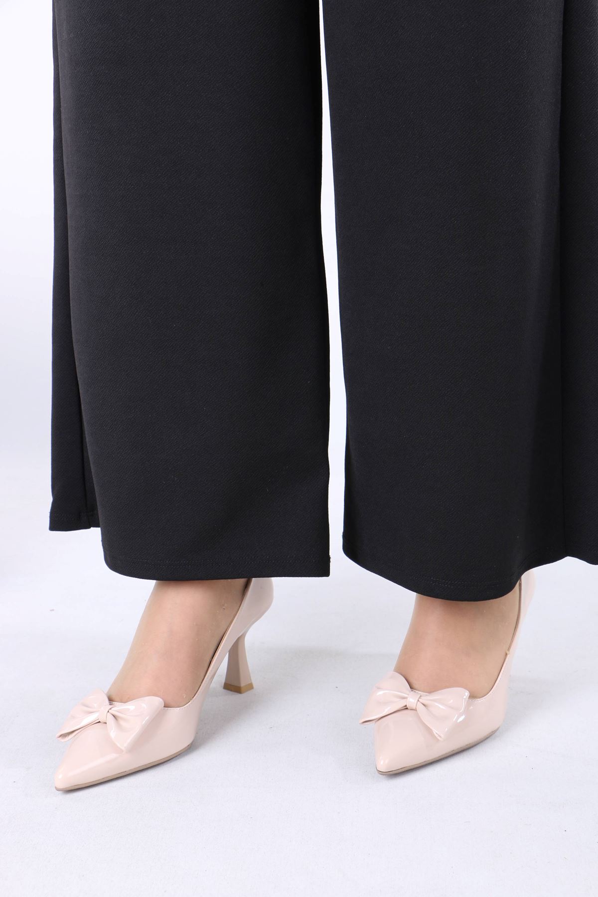 Martine Bej Rugan Fiyonk Tokalı Topuklu Kadın Ayakkabı