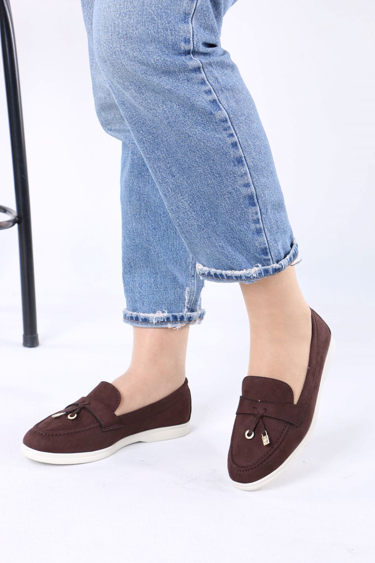 Julita Kahverengi Süet Günlük Kadın Ayakkabı