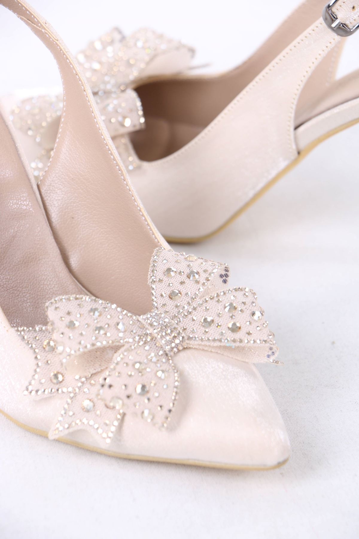 Louie Bej Fiyonk Topuklu Kadın Ayakkabı