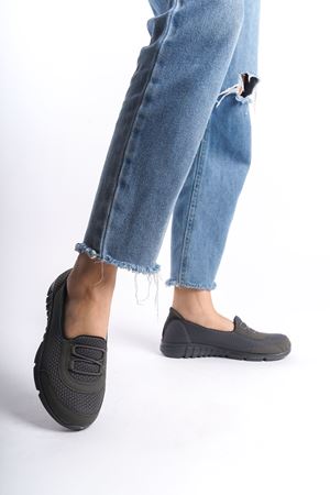 Adeline Gri Hafif Günlük Ortopedik Kadın Ayakkabı