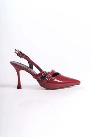 Ariane Bordo Rugan Kadın Topuklu Ayakkabı