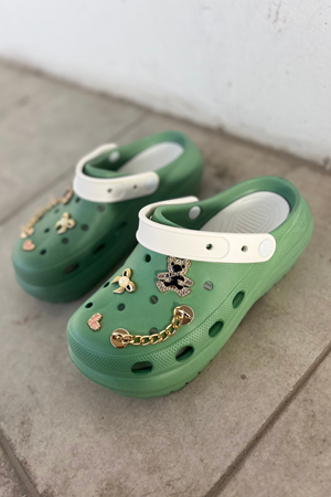 Cenny Yeşil Ortopedik Kadın Terlik