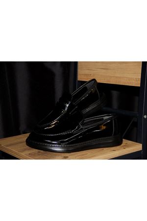 Florus Siyah Rugan Erkek Klasik Ayakkabı