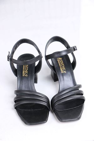 Ferguson Siyah Mat Deri Topuklu Kadın Ayakkabı