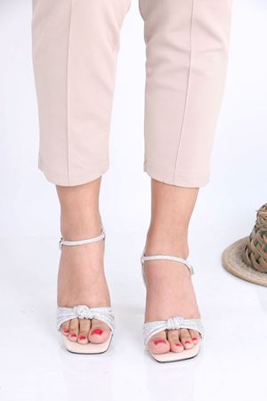 Darrels Nude Taşlı Topuklu Kadın Ayakkabı