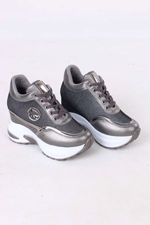 Karlis Gri Kürklü Gizli Topuklu Kadın Spor Ayakkabı