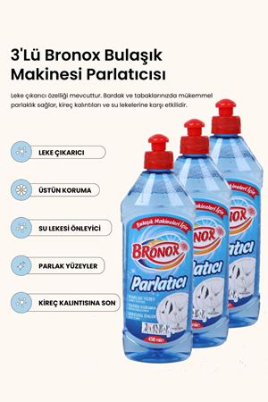 Sefayol 3'LÜ Bronox Bulaşık Makinesi Parlatıcısı 450 ML