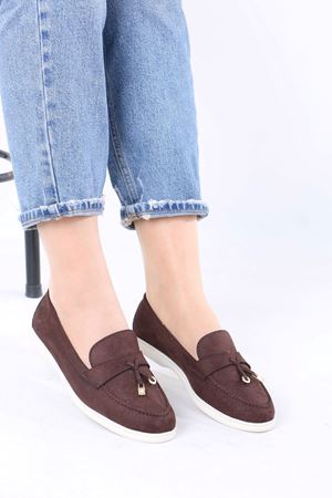 Julita Kahverengi Süet Günlük Kadın Ayakkabı