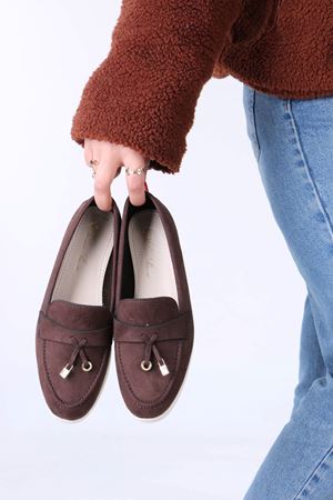 Julita Kahverengi Süet Günlük Kadın Ayakkabı