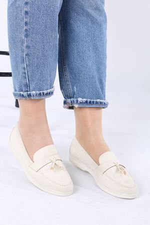 Julita Bej Süet Günlük Kadın Ayakkabı