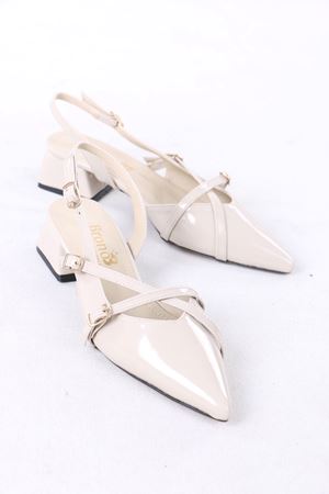 Murl Bej Rugan Kadın Topuklu Ayakkabı