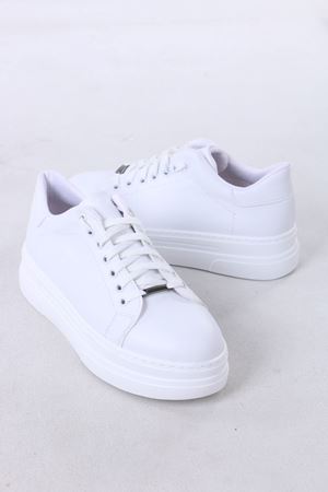 Mavise Beyaz Mat Deri Kadın Spor Ayakkabı