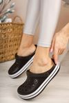 Rayce Siyah Ortopedik Unisex Terlik