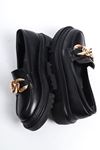 Wera Siyah Mat Deri Kadın Ayakkabı