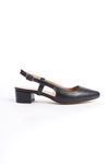 Arcene Siyah Mat Deri Kadın Topuklu Ayakkabı