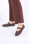 Magali Kahverengi Süet Kadın Düz Ayakkabı Babet